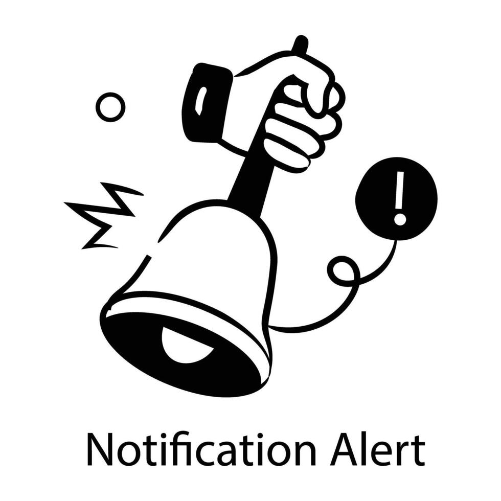 Trendy Notification Alert vector
