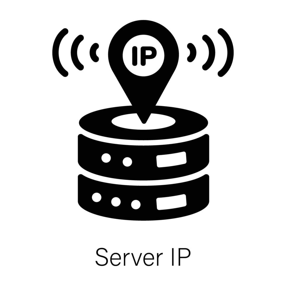 Trendy Server IP vector