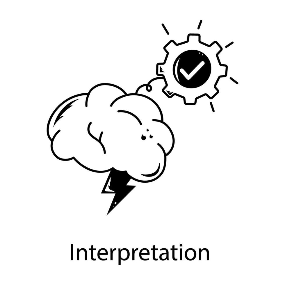 Trendy Interpretation Concepts vector