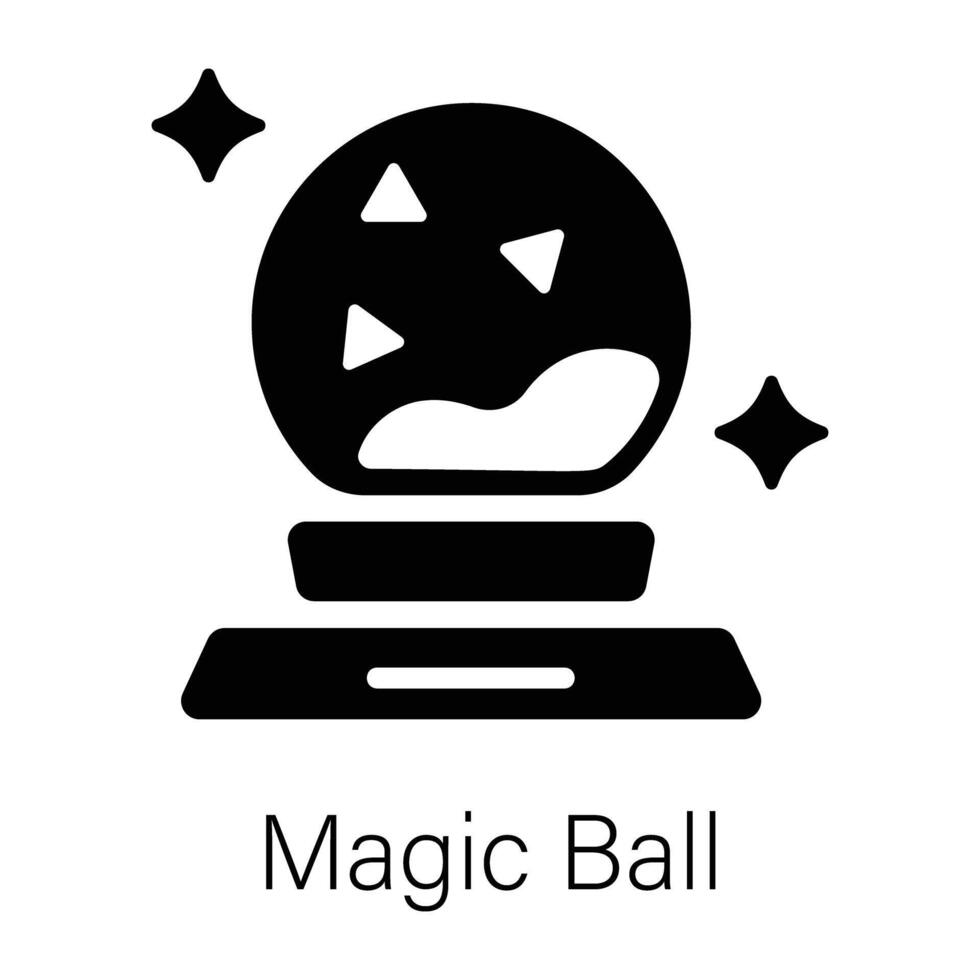 Trendy Magic Ball vector