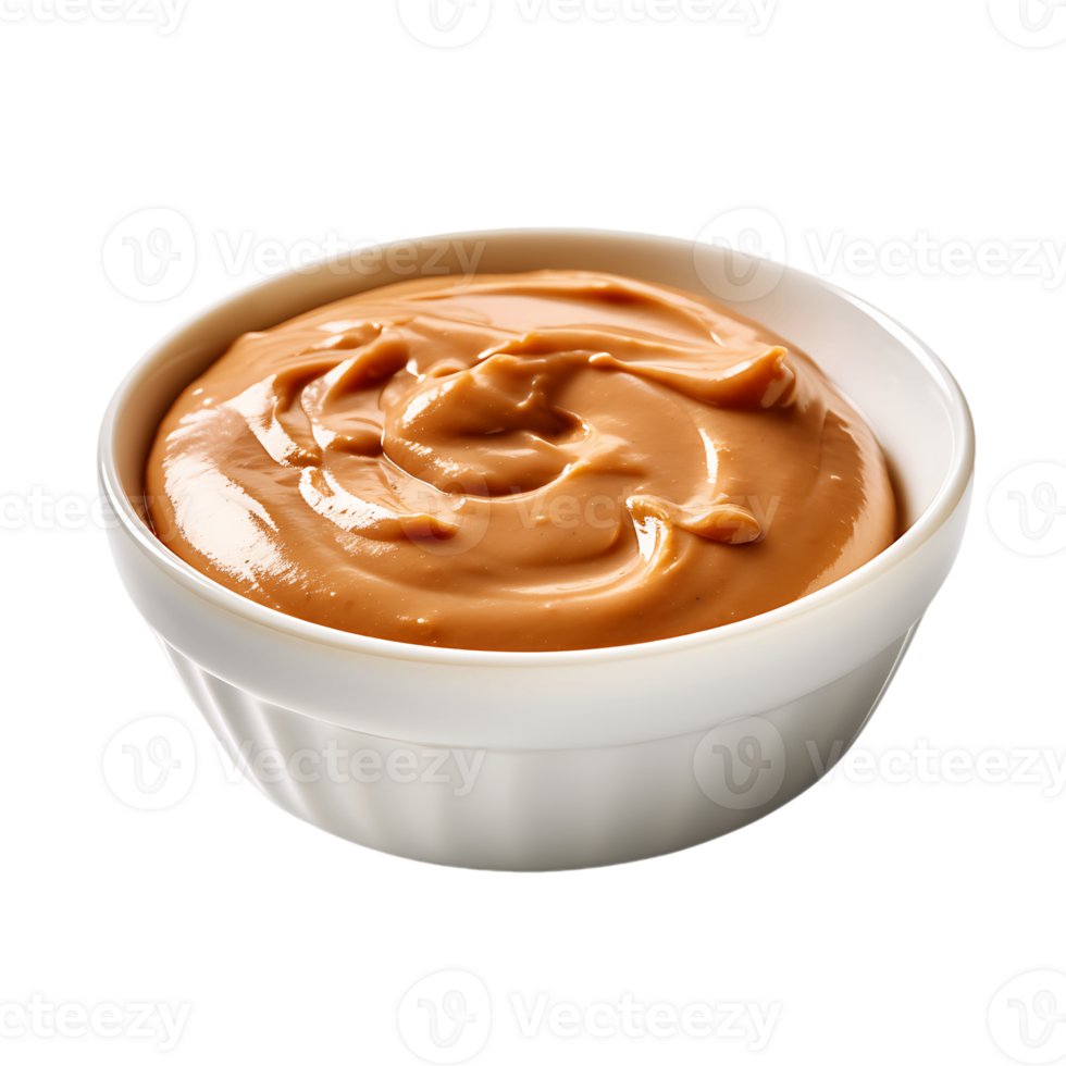 Creamy Peanut Sauce Isolated on Transparent Background png