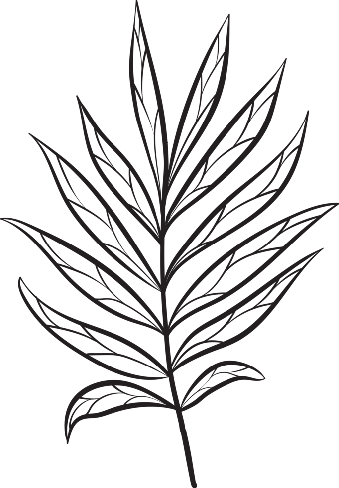 rustikal Blatt Ornament Blumen- png