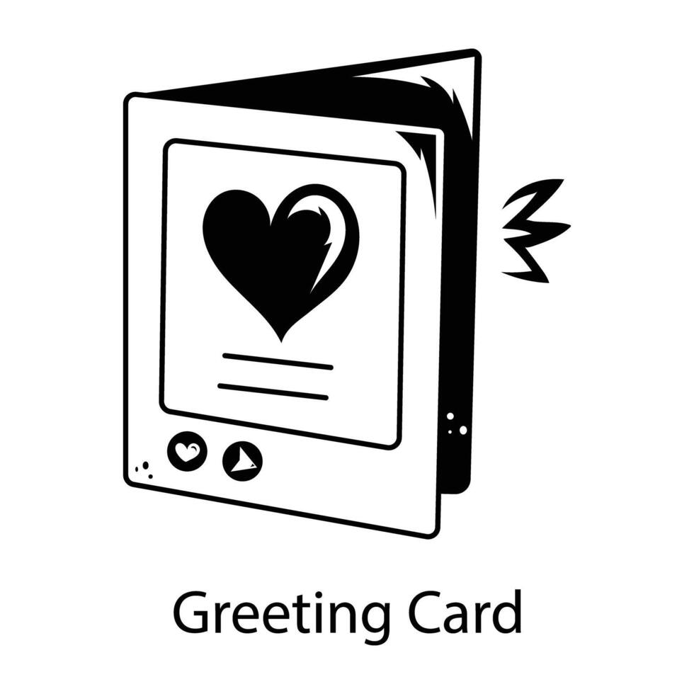 Trendy Greeting Card vector