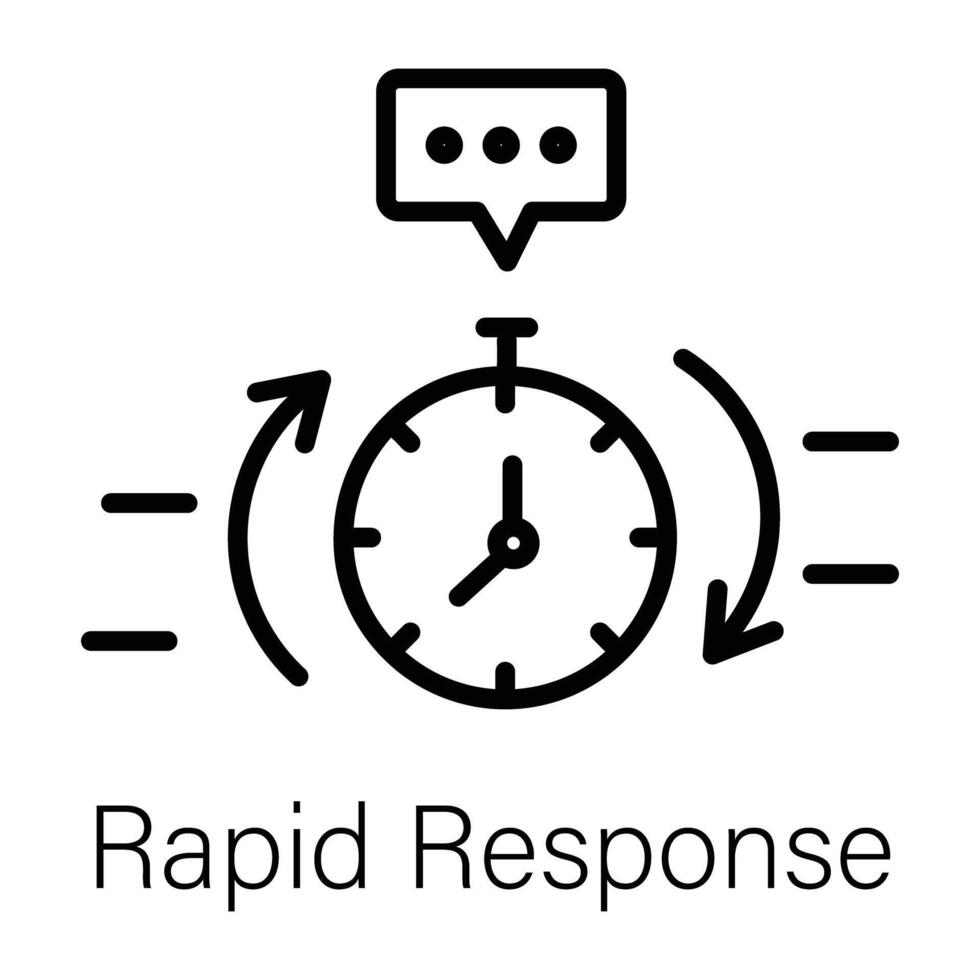 Trendy Rapid Response vector