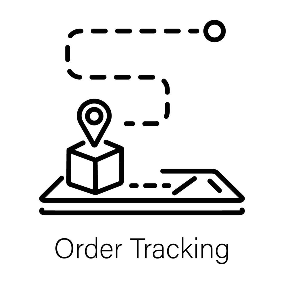 Trendy Order Tracking vector