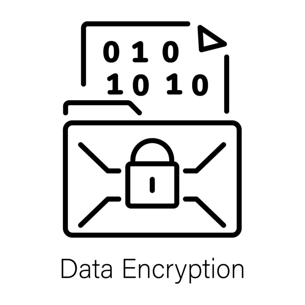 Trendy Data Encryption vector