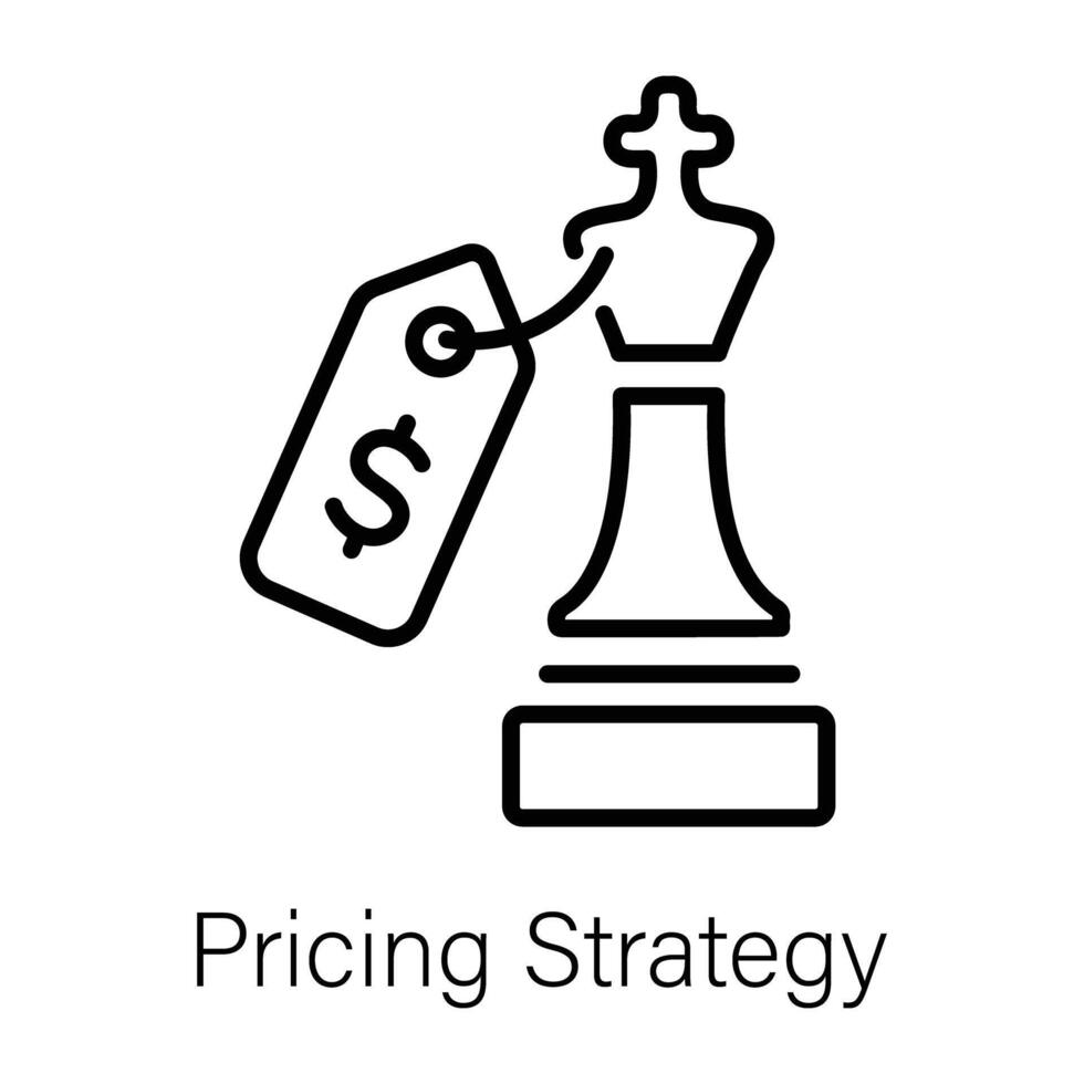 Trendy Pricing Strategy vector
