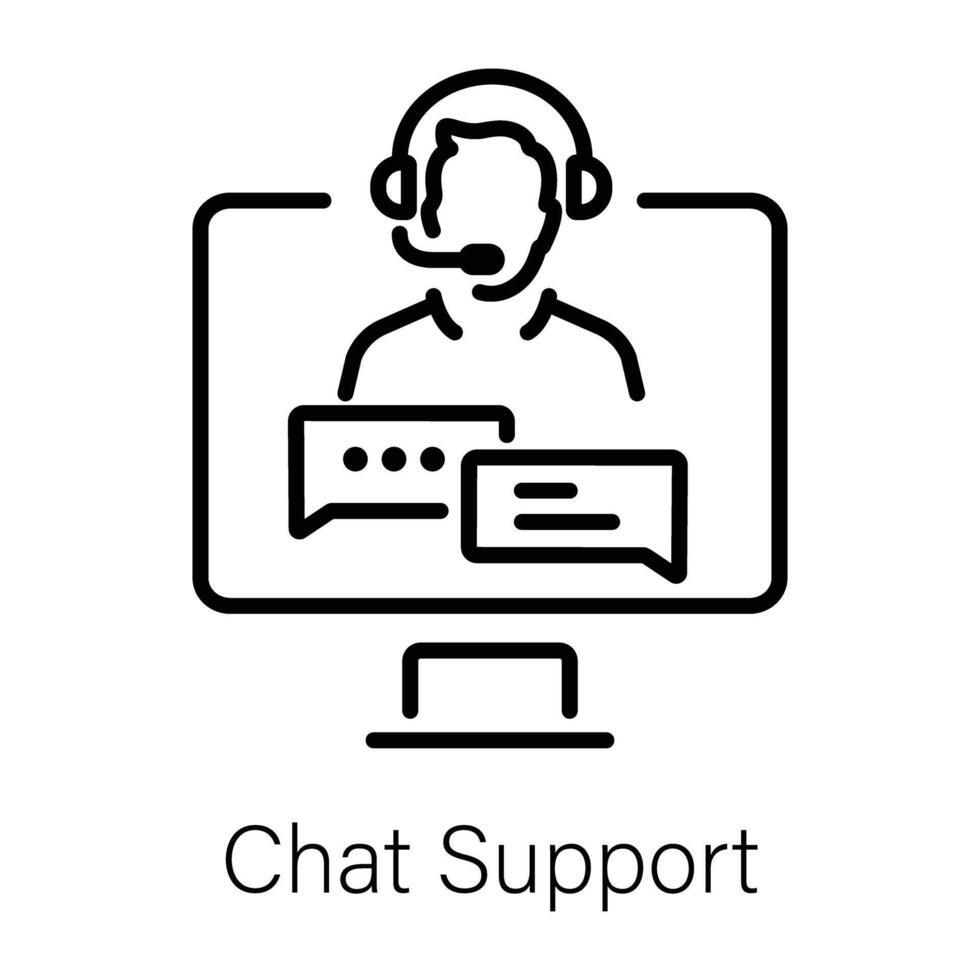 Trendy Chat Support vector