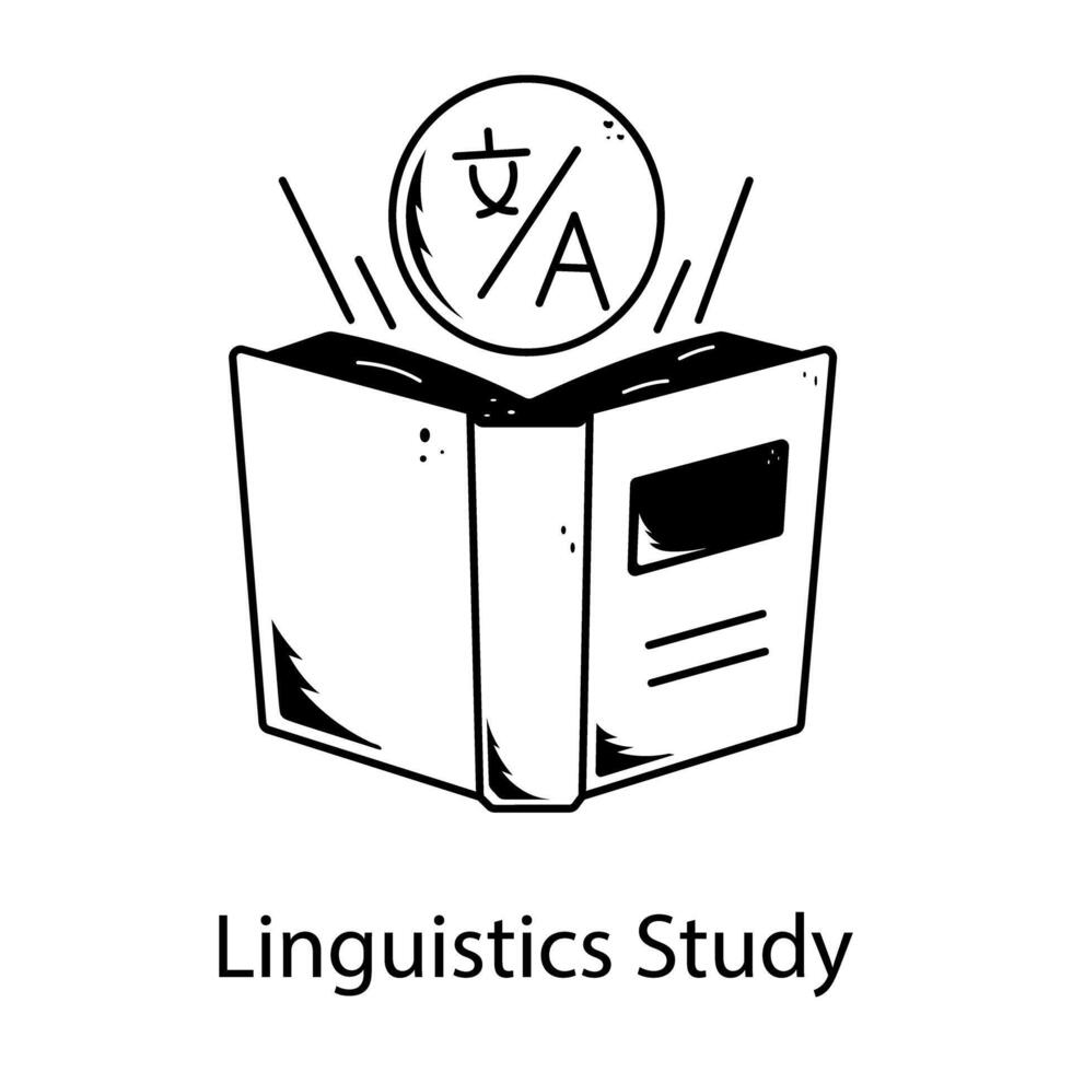 Trendy Linguistics Study vector