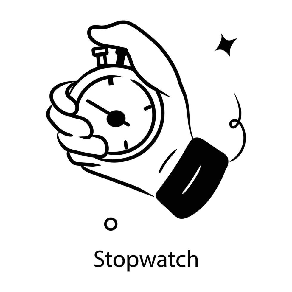 Trendy Stopwatch Concepts vector