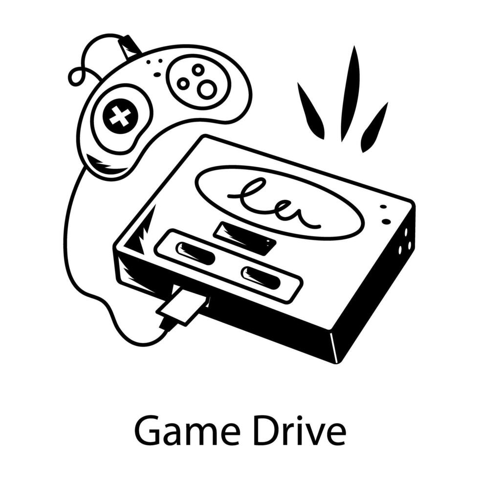 Trendy Game Drive vector