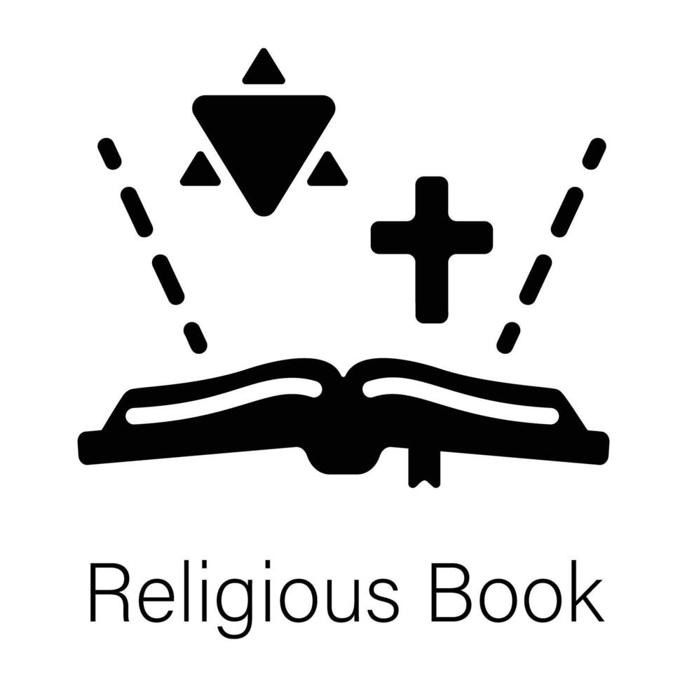 Trendy Religious Book vector