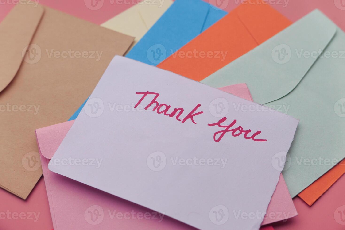 Envelope with Thank You Note photo