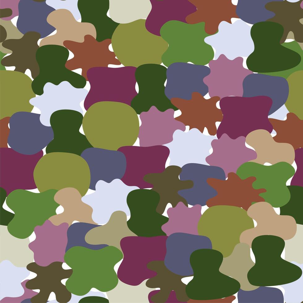 Abstract background with liquid shapes, seamless pattern. Stock illustration for web and print, background, wallpaper, textile, wrapping paper. vector