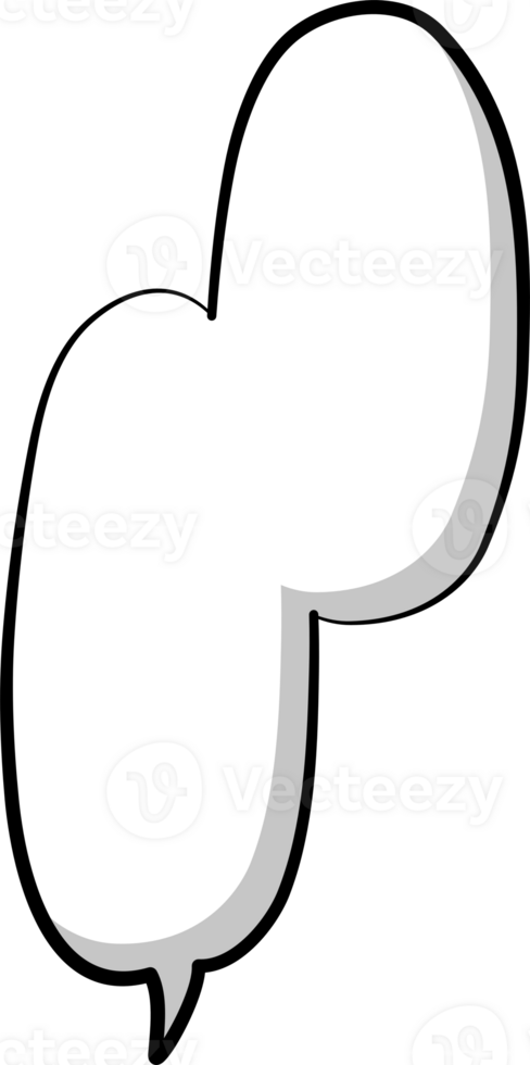 Black and white color speech bubble balloon, icon sticker memo keyword planner text box banner png