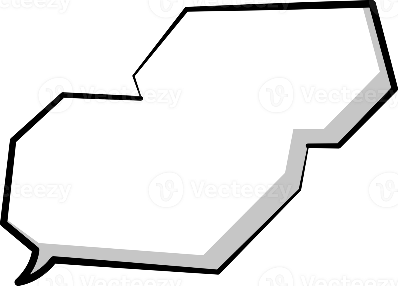 Black and white color speech bubble balloon, icon sticker memo keyword planner text box banner png