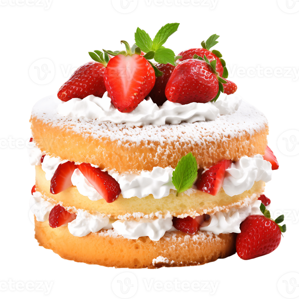 Traditional Vanilla Sponge Light and Airy Sweet Treat png