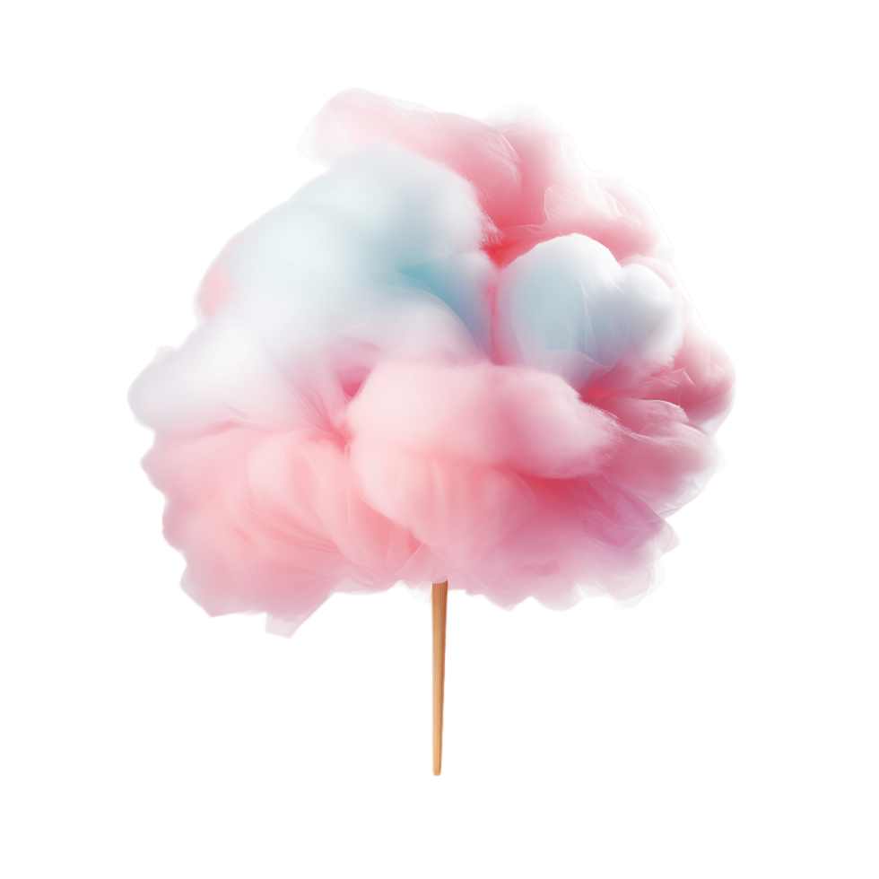 Sweet Clouds Cotton Candy on Clear Background png