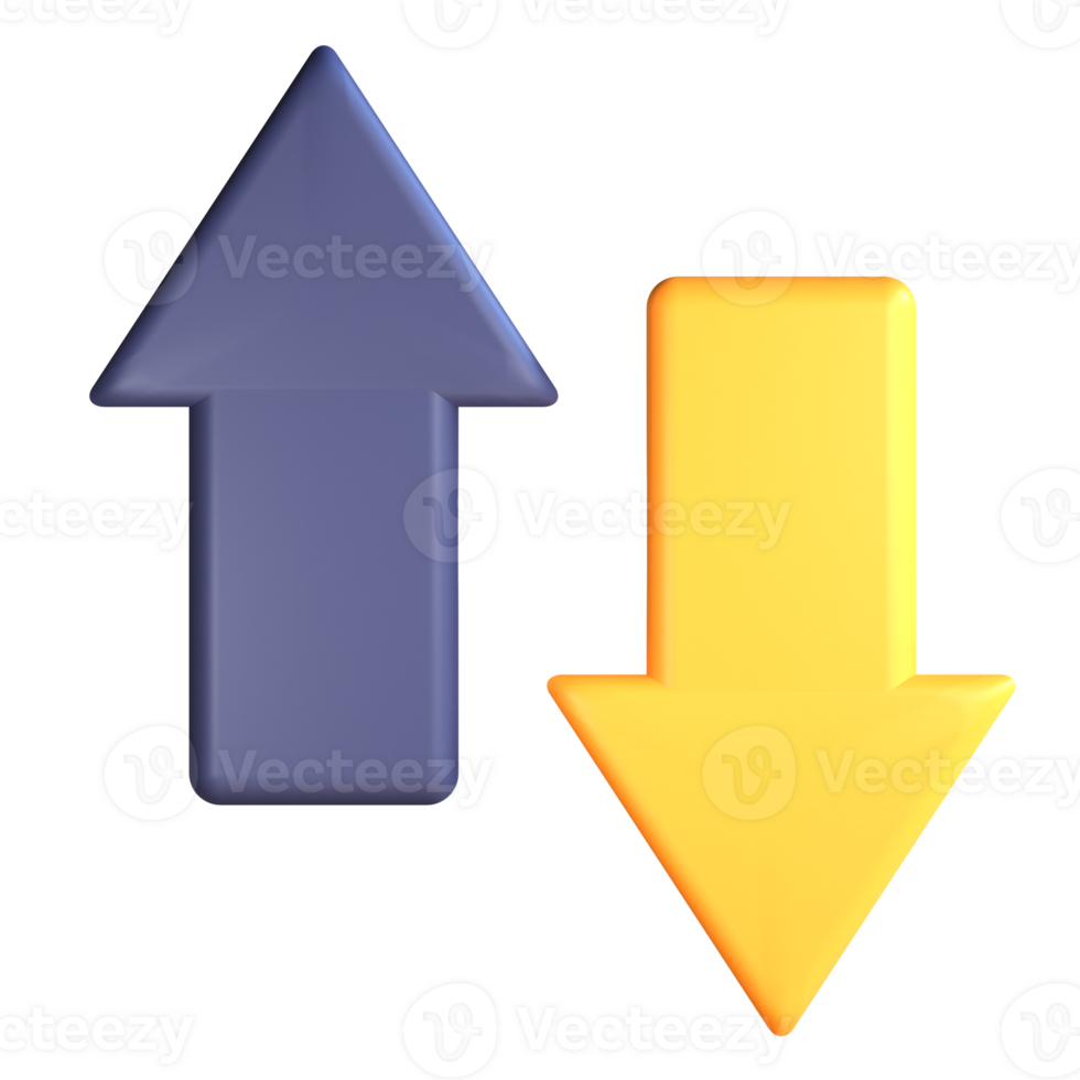 3D Up Down png