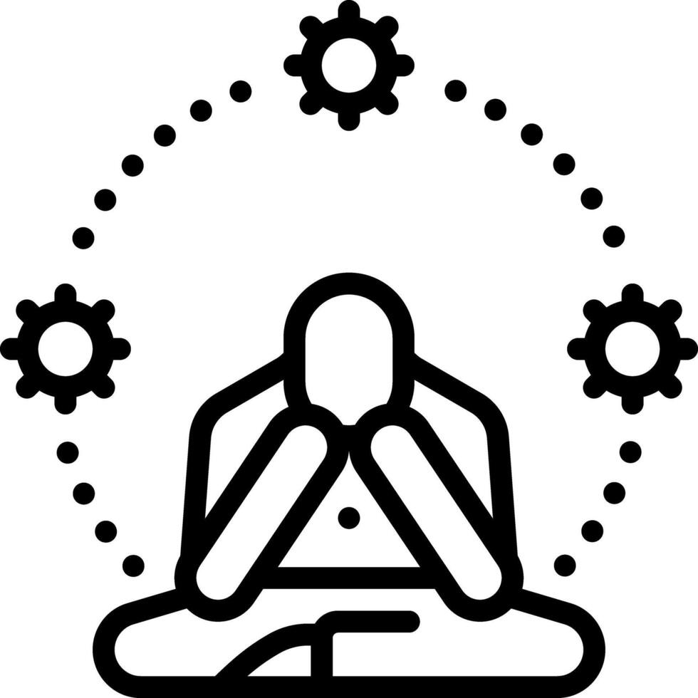 Black line icon for survival vector