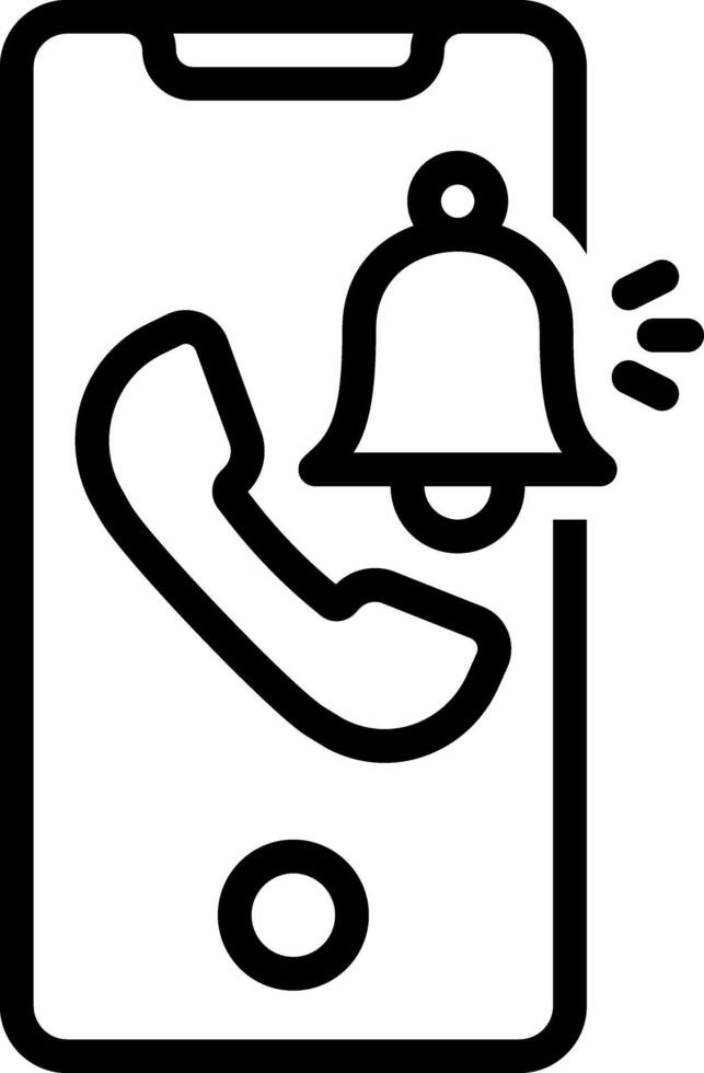Black line icon for sos vector