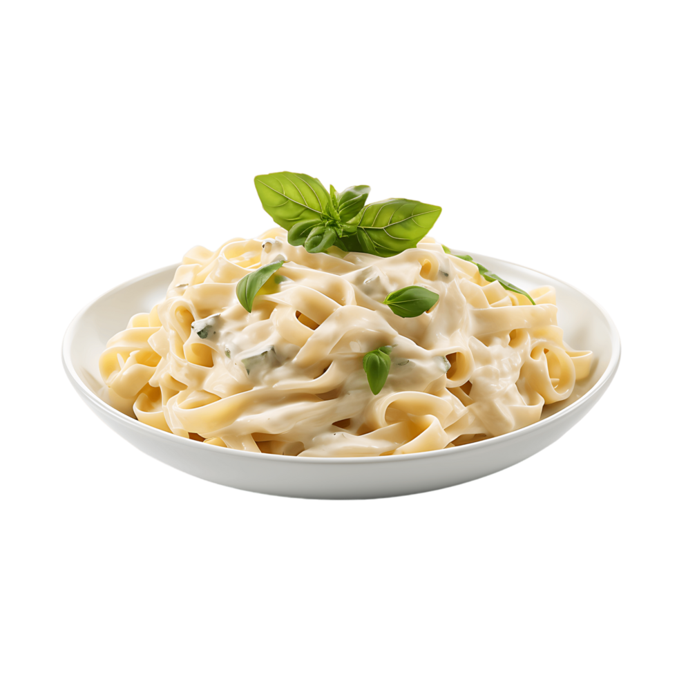 Parmesan Elegance Creamy Fettuccine Alfredo Pasta png