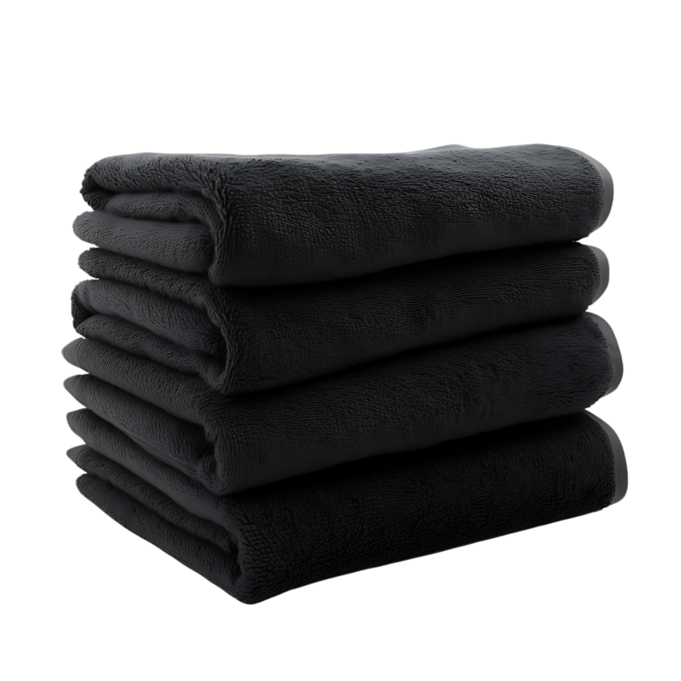 obsidian-elegance-tower-of-stylish-black-towels-free-png.png