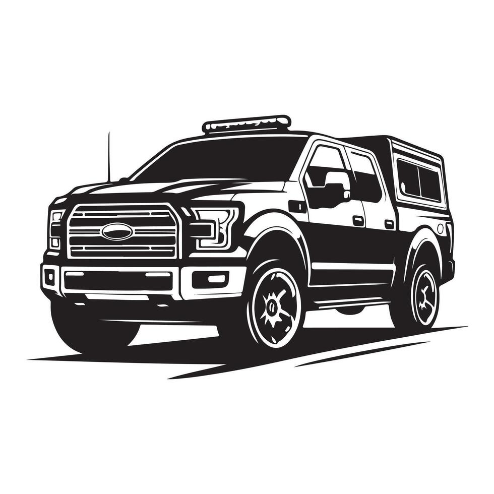 Car Silhouette flat illustration. vector