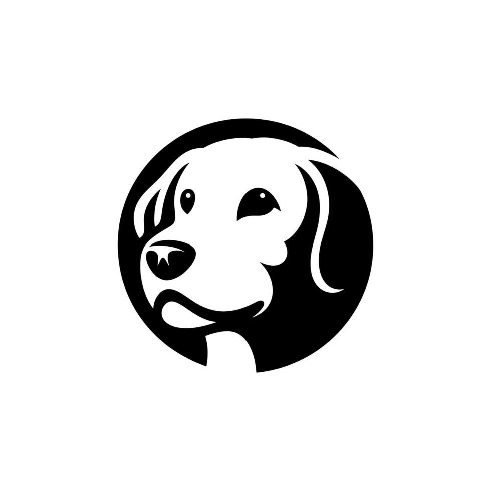 Dog head dog illustration logo vector
