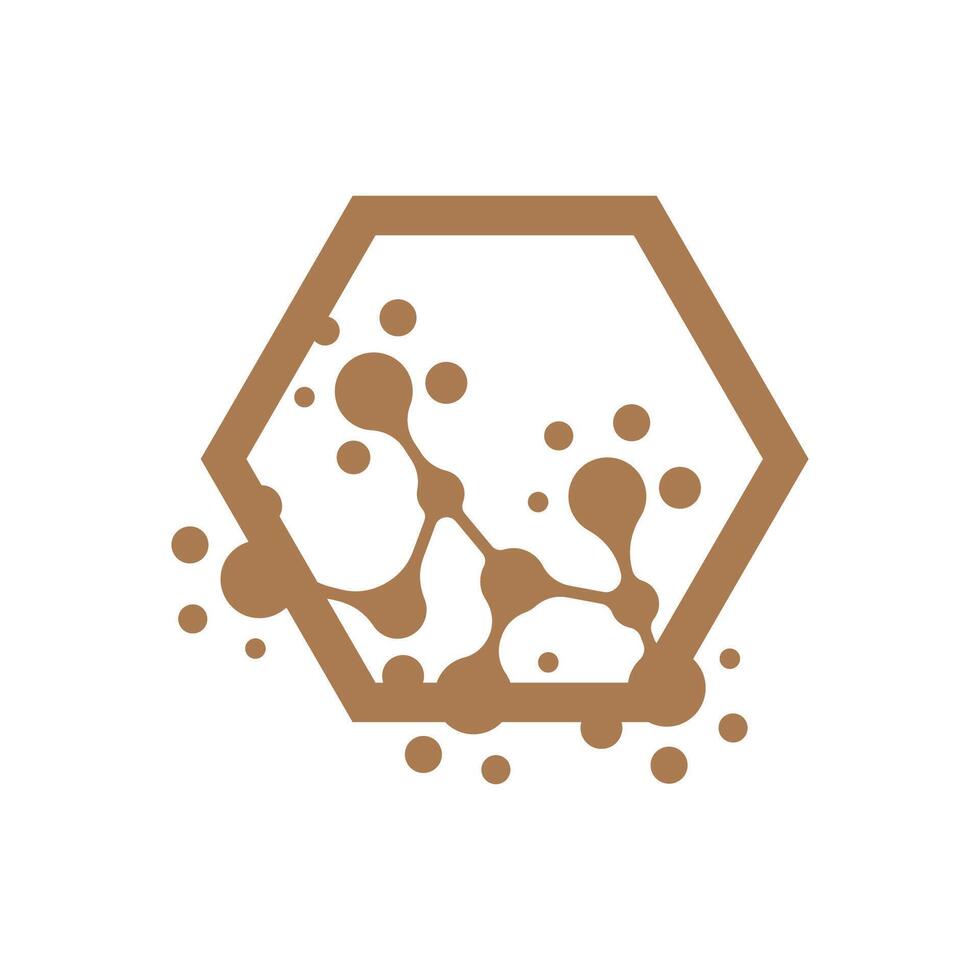 Neuron logo design template flat vector