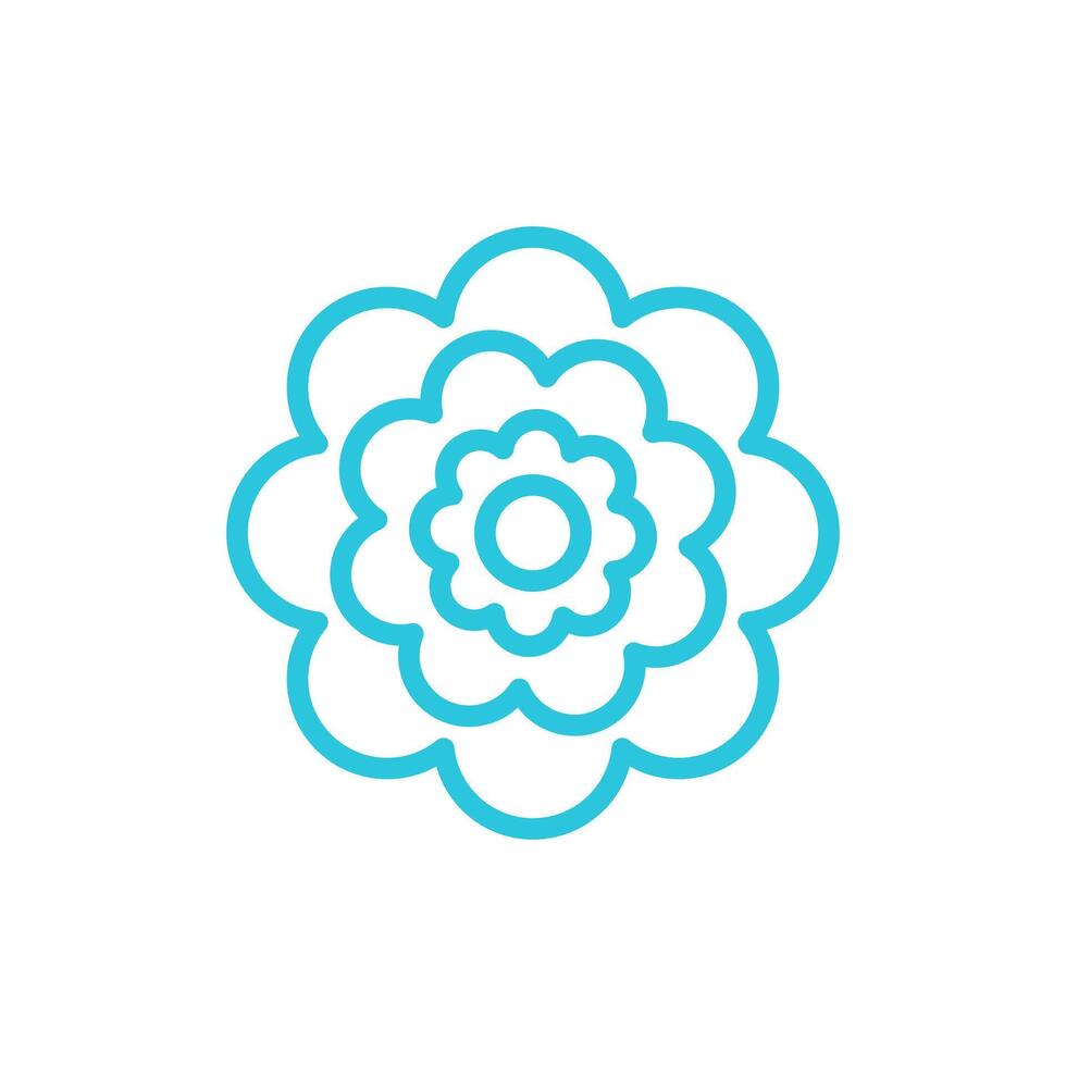 Garden Peony flower. Isolated on white background. vector