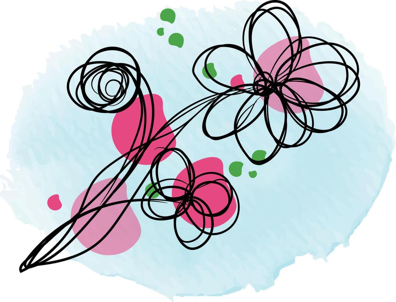 Watercolor floral arrangement collection vector