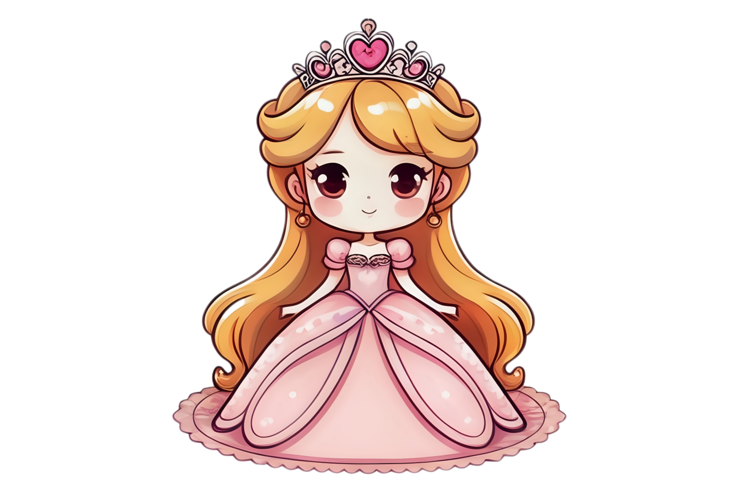 Karikatur wenig Prinzessin png