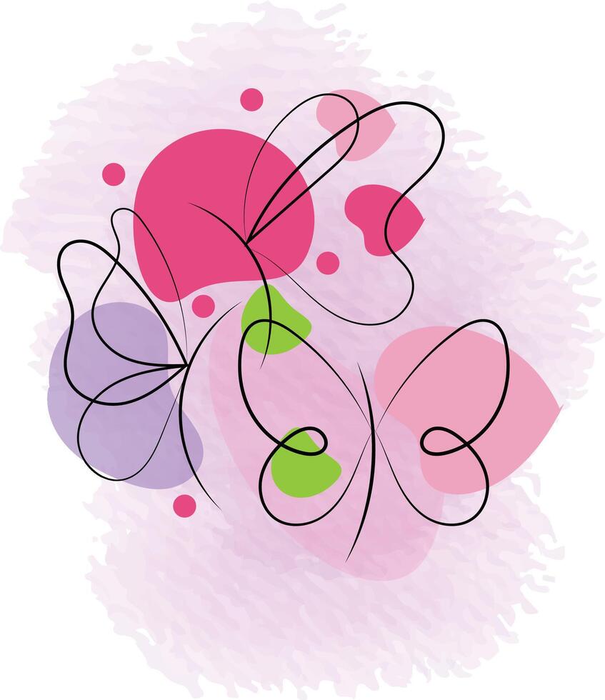 Hand drawn butterfly outline pack vector