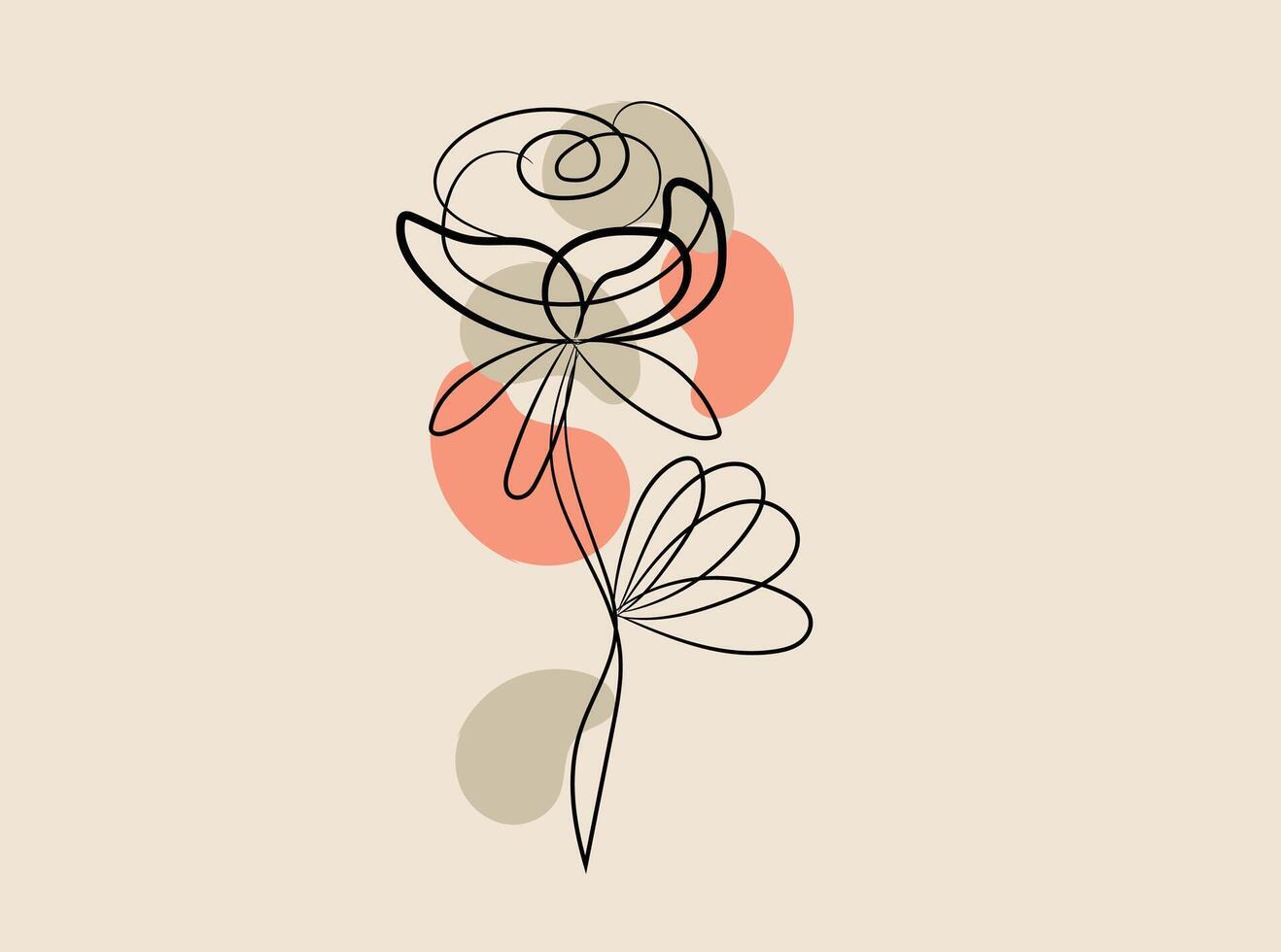 Collection wild flower vector
