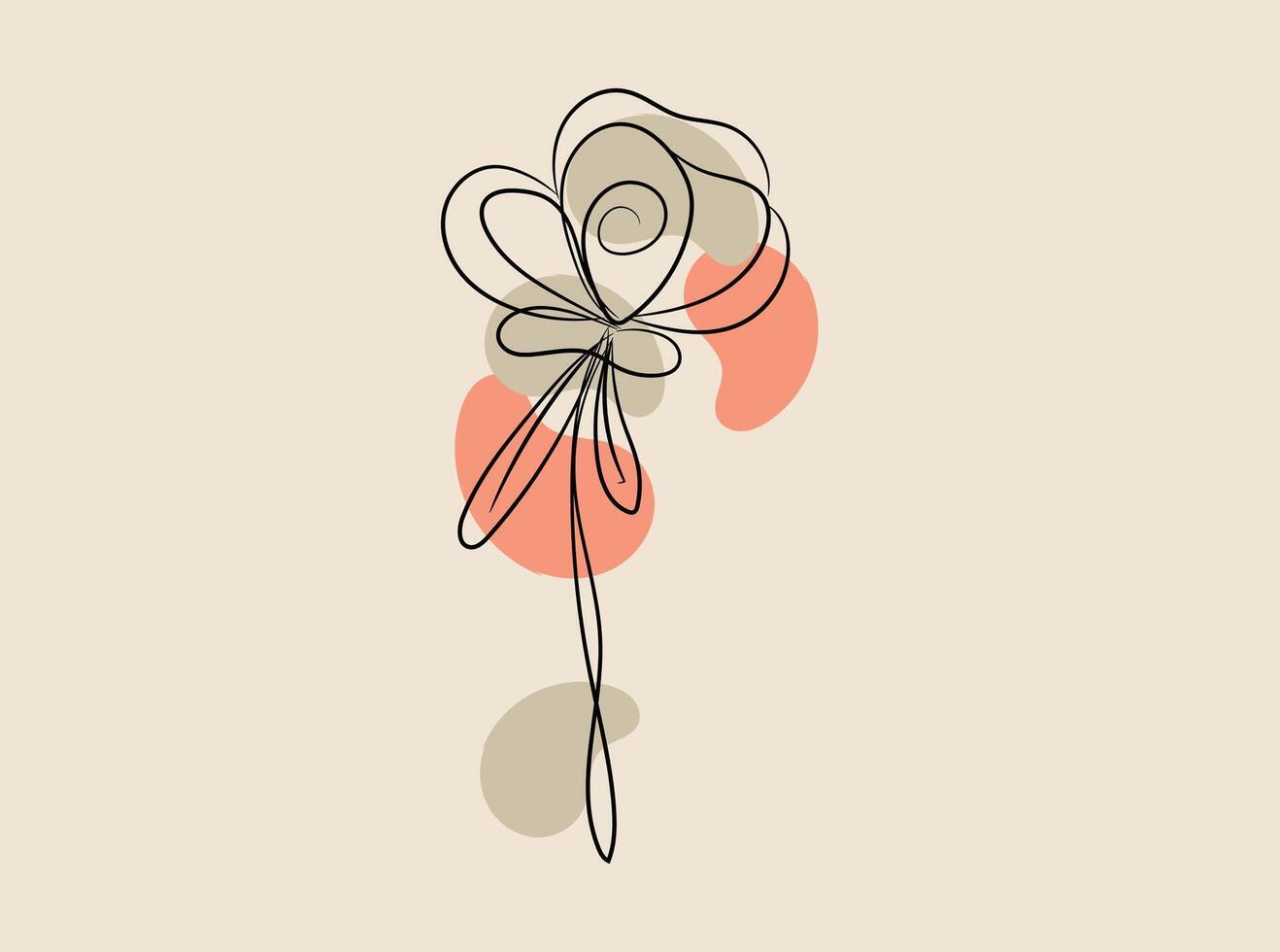 Collection wild flower vector