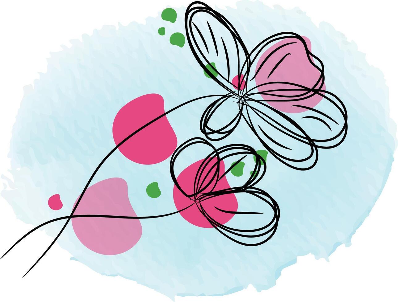 Watercolor floral arrangement collection vector