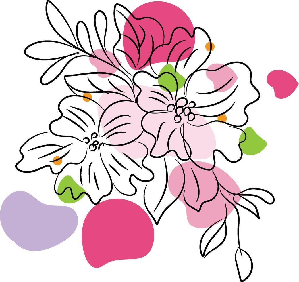 Watercolor floral arrangement collection vector