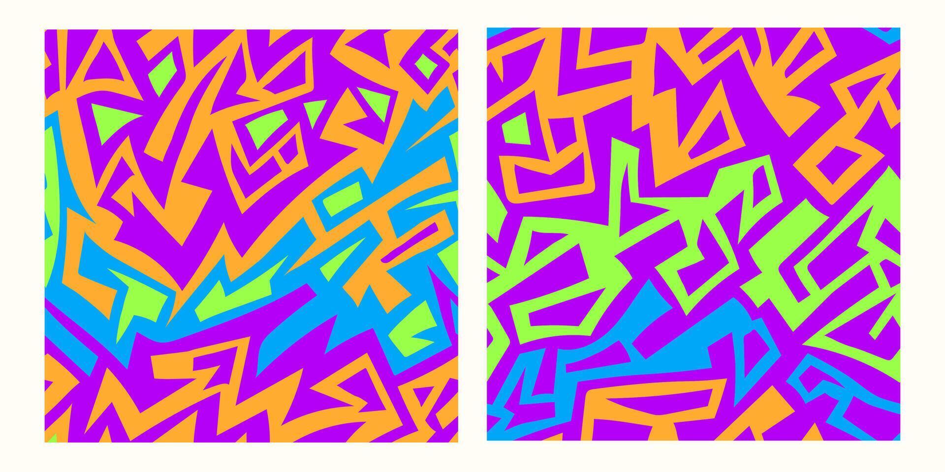 set of seamlees pattern soft colorful liquid background for festival banner vector