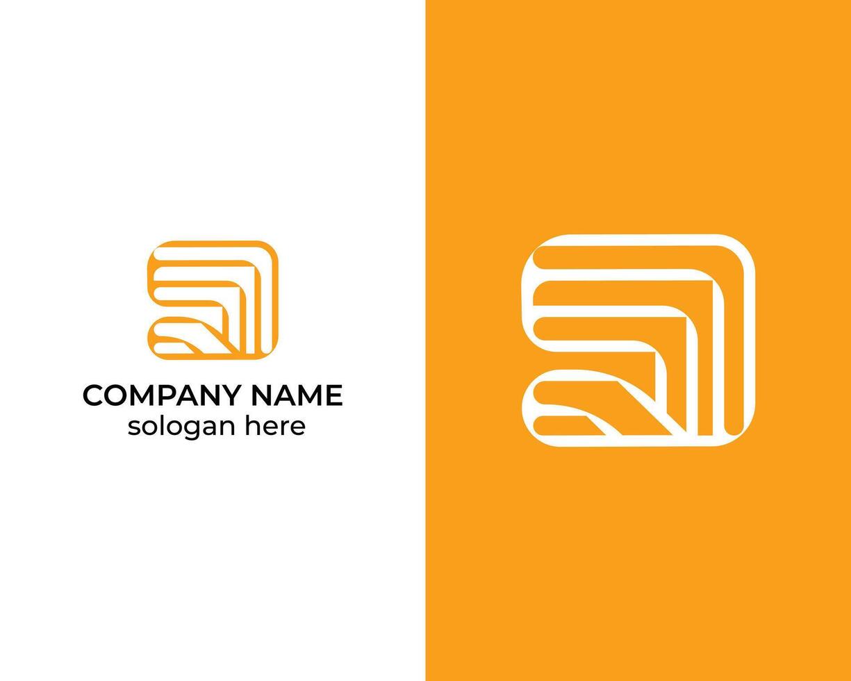 Abstract M shape icon logo design template vector