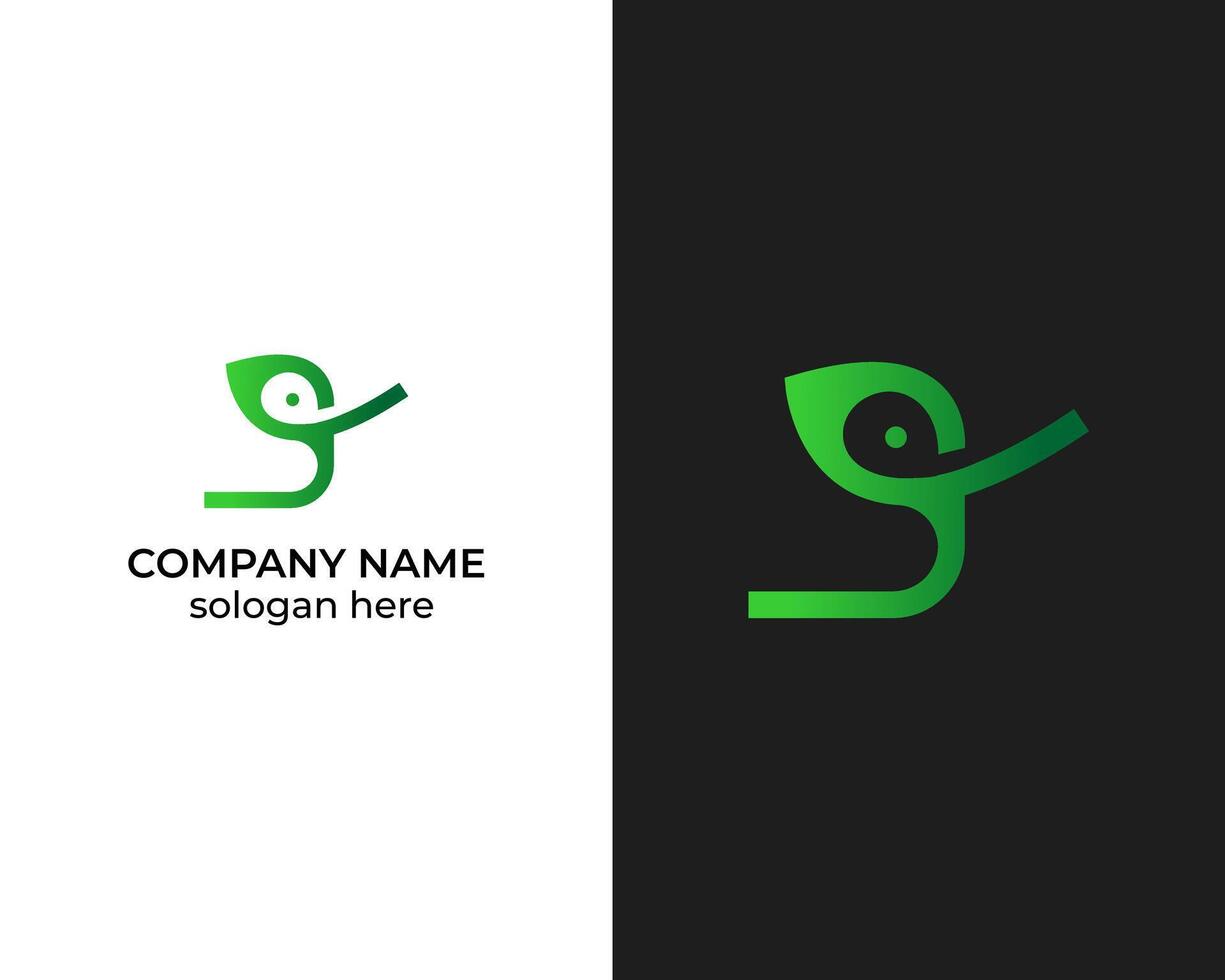 Leaf with Elephant animal icon logo design template vector