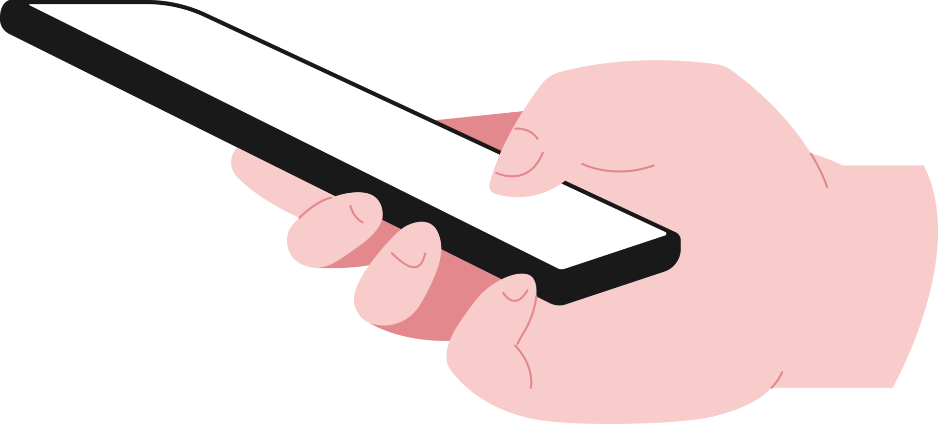 Simple flat Finger Touch Screen illustration png