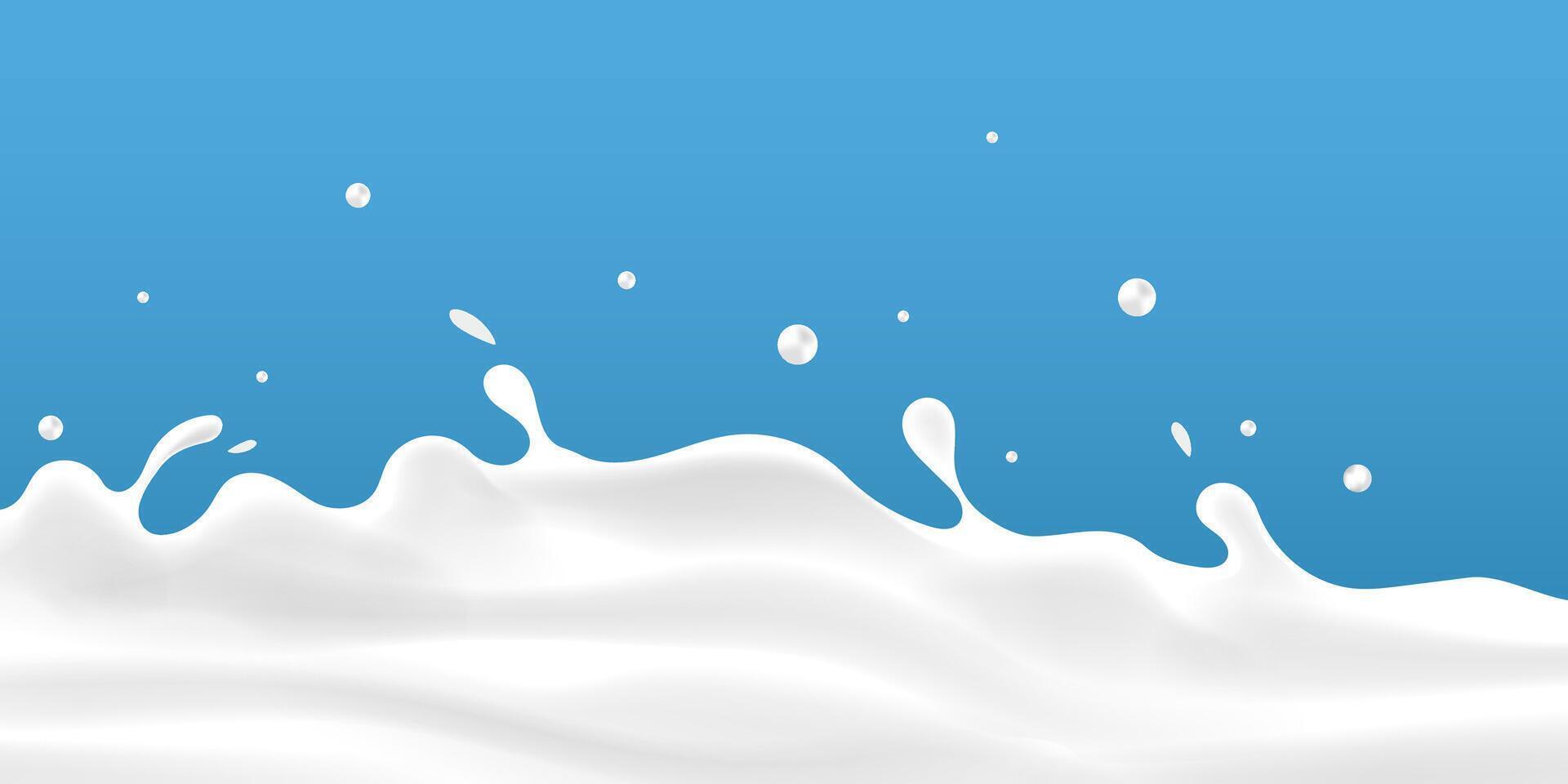 milky waves background. additional elements of milk design vector