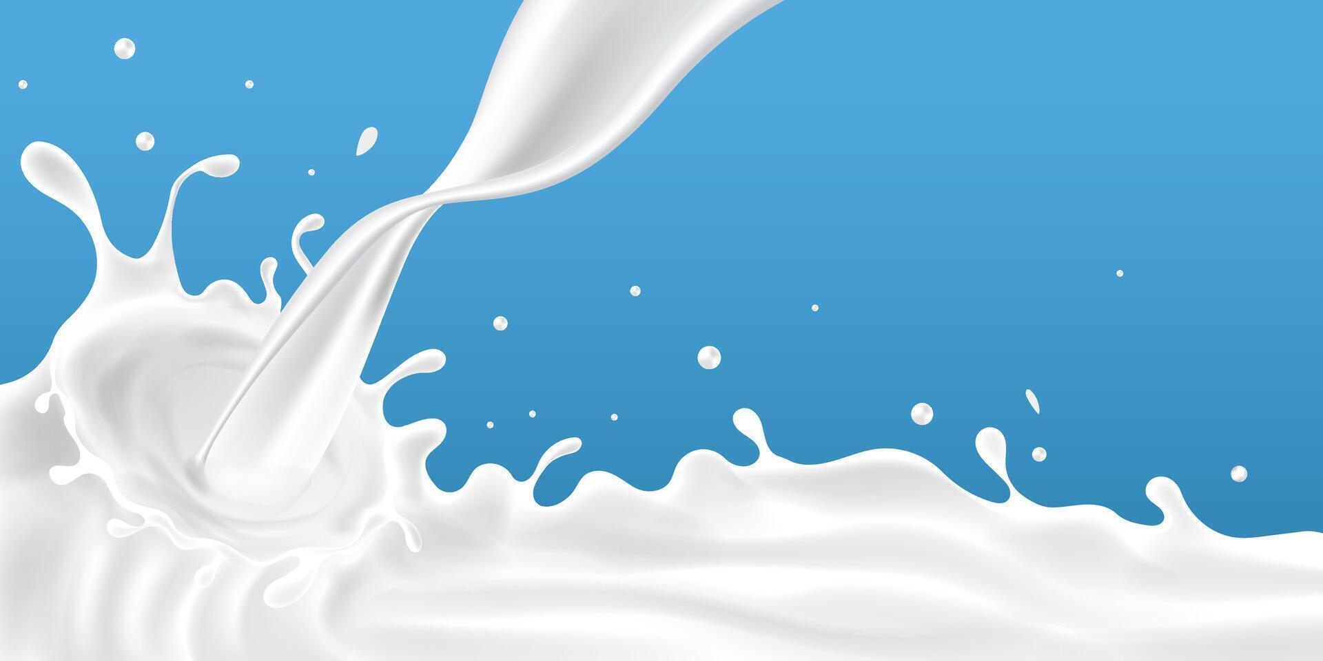 milky waves background. additional elements of milk design vector