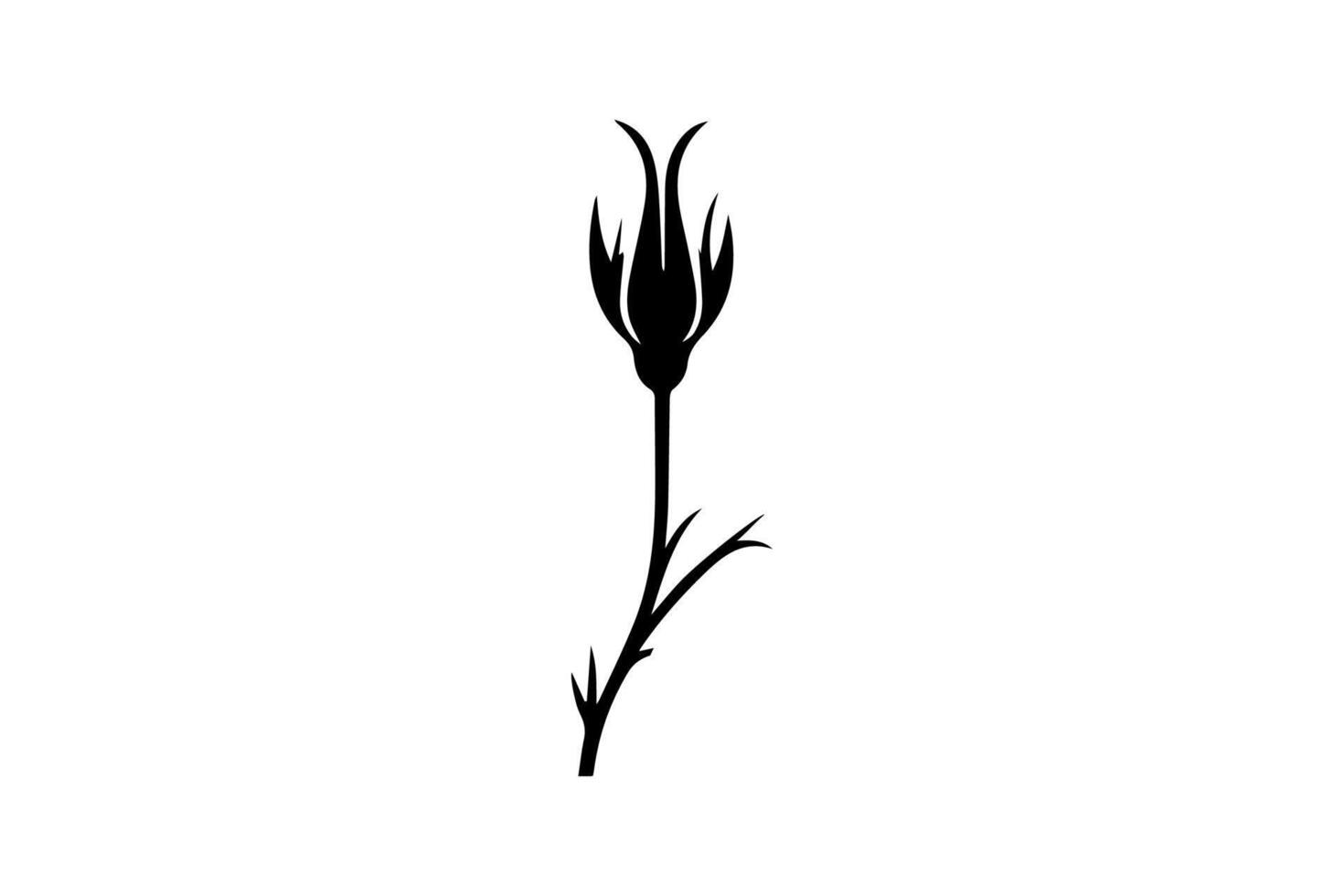 Rose Thorns Silhouette vector