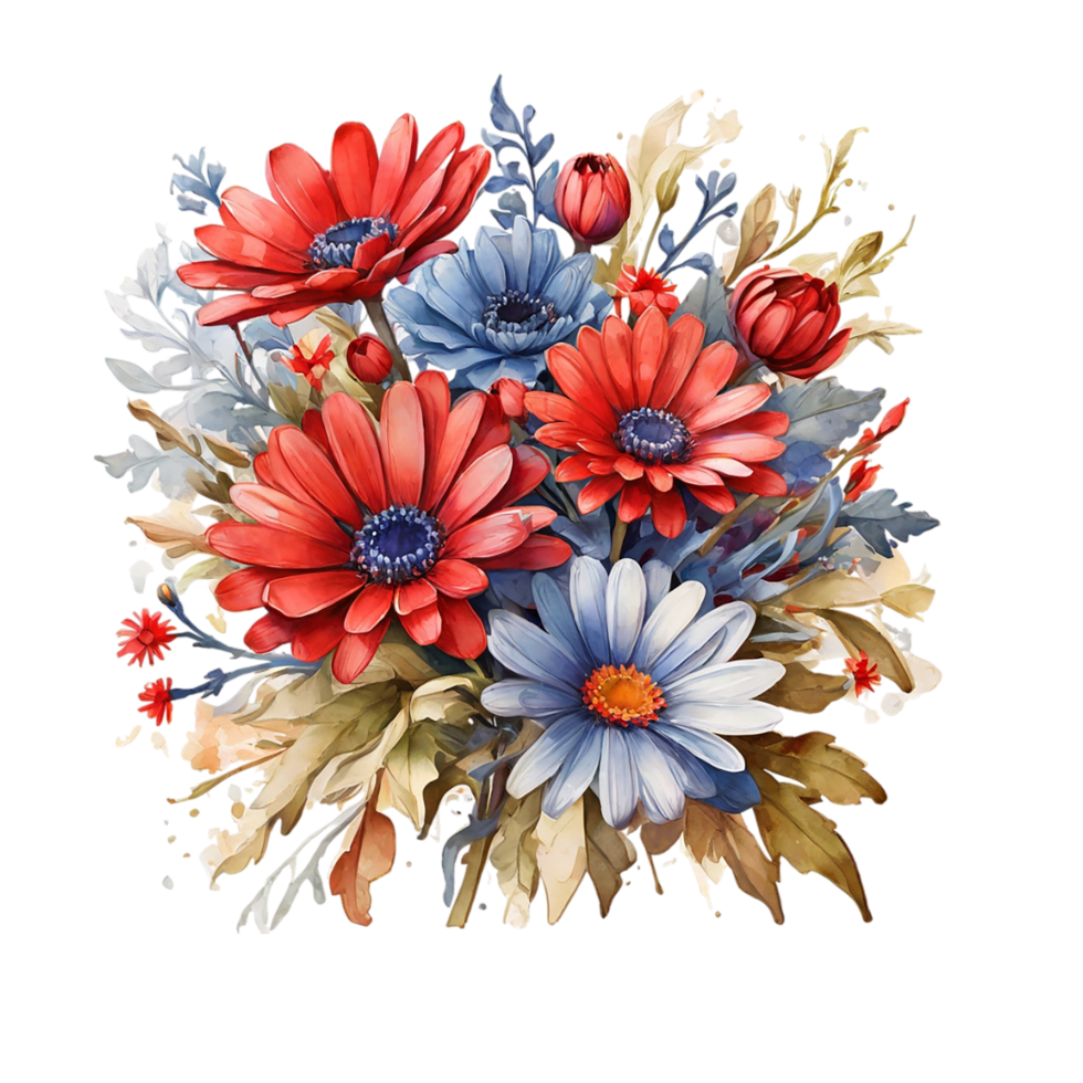 Watercolor Flower Bouquet png