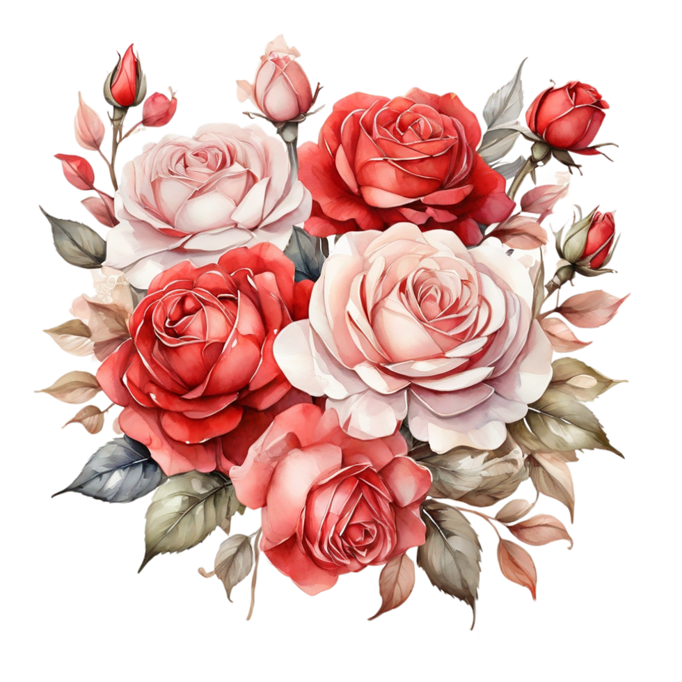 Watercolor Flower Bouquet png