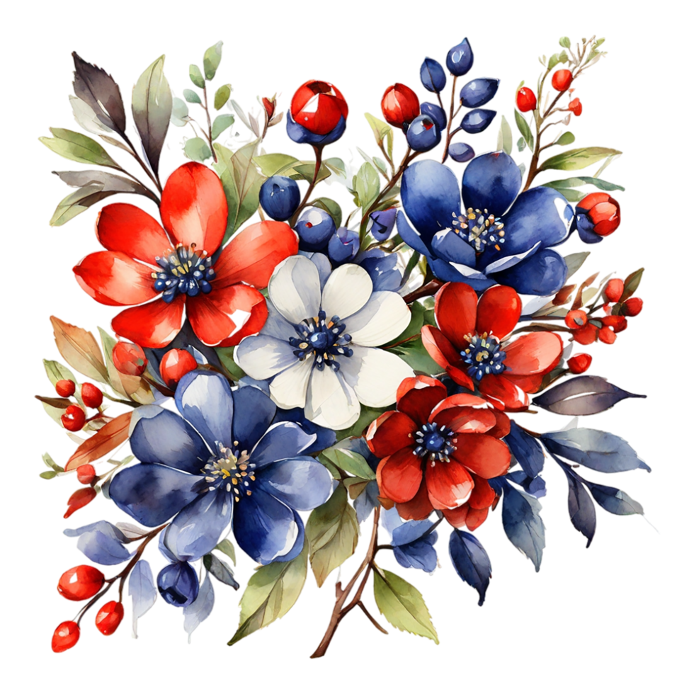 Watercolor Flower Bouquet png