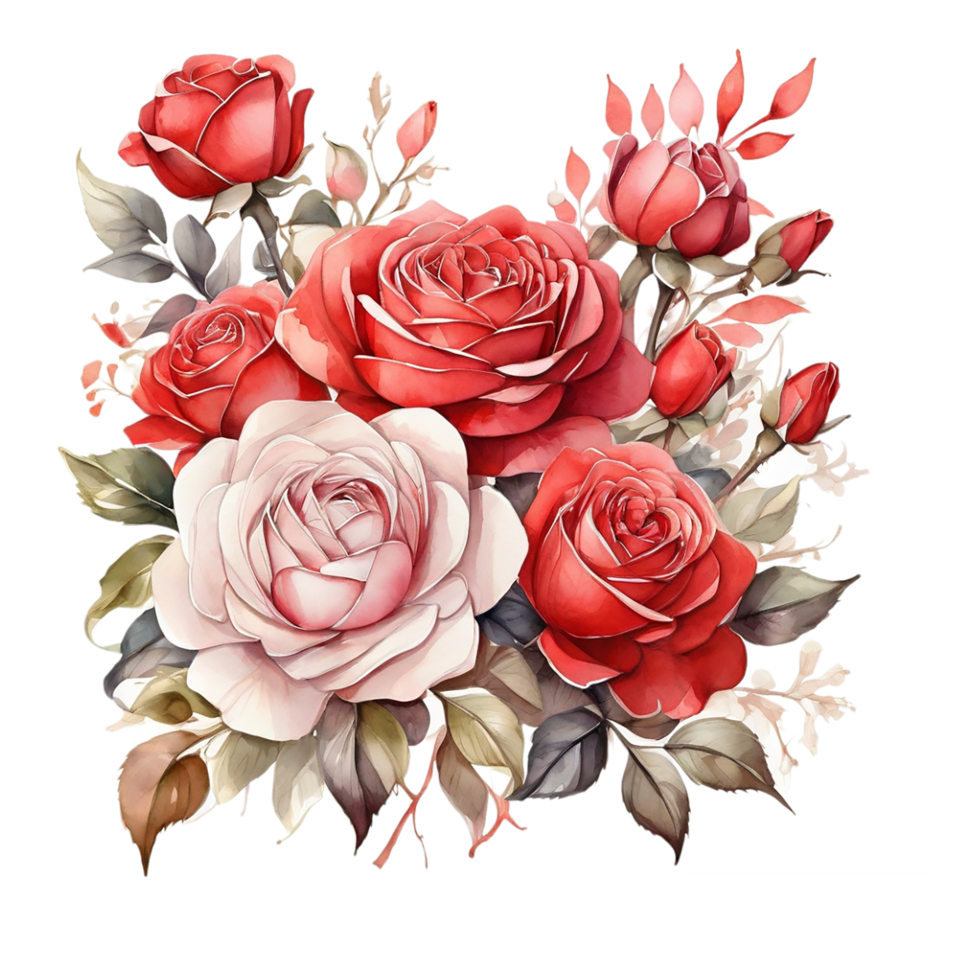 Watercolor Flower Bouquet png
