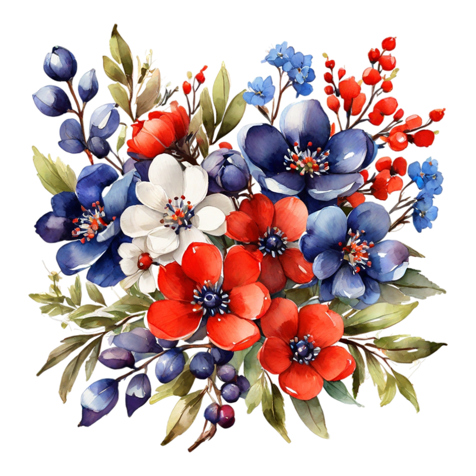 Watercolor Flower Bouquet png
